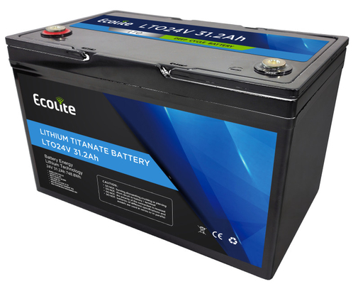 qualité  Ecolite LTO24-30 24V 31.2Ah Lithium Titanate Battery Pack 748.8Wh Energy usine