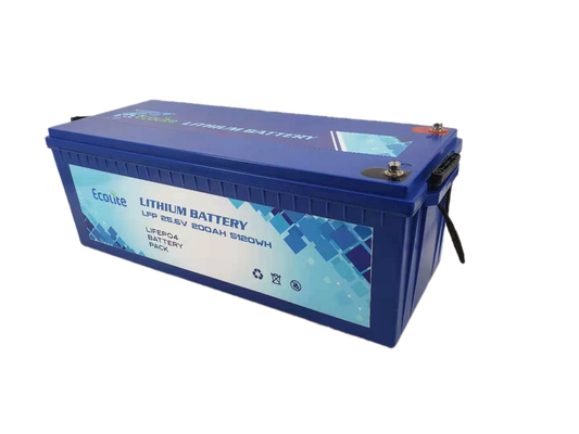 24V 200Ah LiFePO4 batterie au lithium cycle profond Pour caravane caravane maisons de bateau en plein air