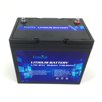 ECOLTO-T2430 LTO Pack de batterie 24V 31,2AH Pour le système solaire à domicile