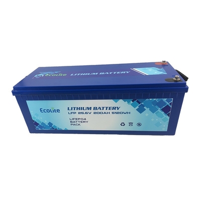 M8 Type de borne LiFePO4 Batterie au lithium ECOLTO-24200 Protection du boîtier IP65