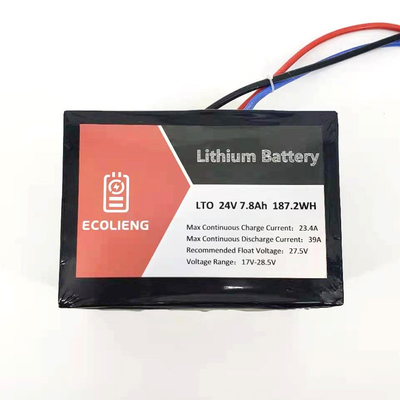 Écolt-T2407 batterie LTO 24V 7,8Ah batterie LTO au lithium titanate