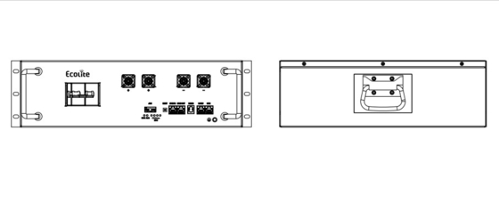 51.2V 100A Lithium Iron Phosphate Système de stockage de l'énergie de la batterie de conteneur