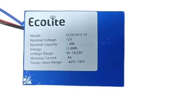 Batterie LTO personnalisable 12V 1,3Ah à long cycle