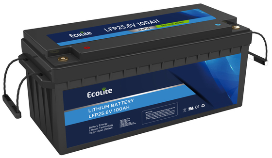 Système solaire domestique LifePO4 Batterie au lithium avec batterie BMS 25,6V 100Ah LFP