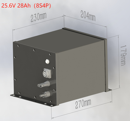 Lampes à LED personnalisées LiFePO4 Batterie solaire de lampe de rue 24V 25,6V 28Ah