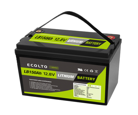 12V 150Ah cycle profond LiFePO4 batterie au lithium alimentation portable intégrée BMS