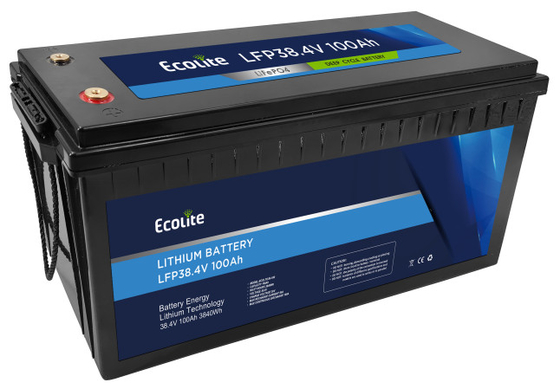 38.4V 100Ah LiFePO4 batterie au lithium avec communication Bluetooth