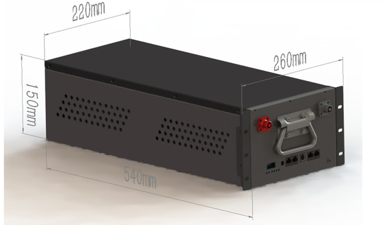 Batterie au lithium fer phosphate à charge rapide 51.2V 40Ah