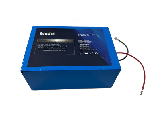 25.6V 7.5Ah LifePO4 batterie au lithium en fer pour le tracker solaire avec BMS