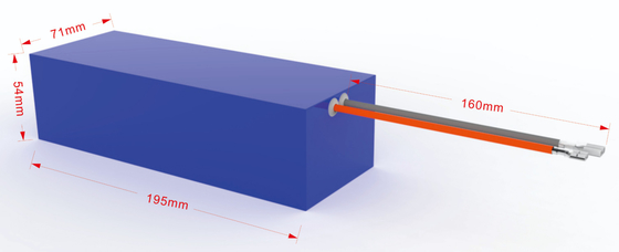 24V 2,6Ah Lithium Titanate LTO batterie pour les systèmes de suivi solaire intégrer le BMS