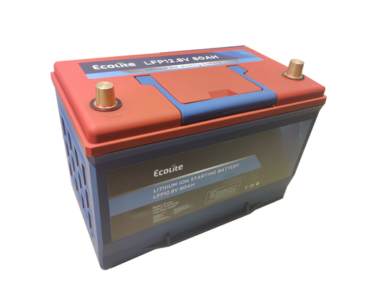 Batterie de démarrage de voiture au fer de lithium LiFePO4 automobile avec cycle profond 1200CCA 12,8V Batterie de démarrage de voiture au lithium
