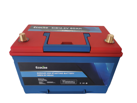 Batterie à ions de sodium standard 12,2 V 60 Ah Démarreur de voiture Batterie à sodium 3000 cycles