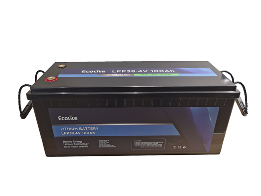 LFP LiFePO4 Batterie au lithium 38,4V 100Ah 3840Wh Batterie au lithium fer-phosphate avec BMS