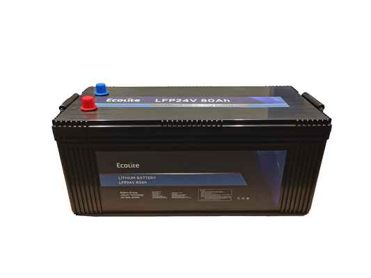 Batterie au phosphate de lithium 24V 80Ah Parking de voiture Air conditionné Batterie LiFePO4