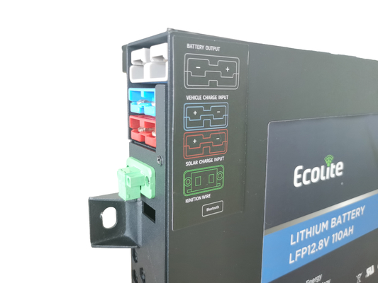LiFePO4 léger 12V 110Ah RV batterie au lithium fer phosphate avec écran LED
