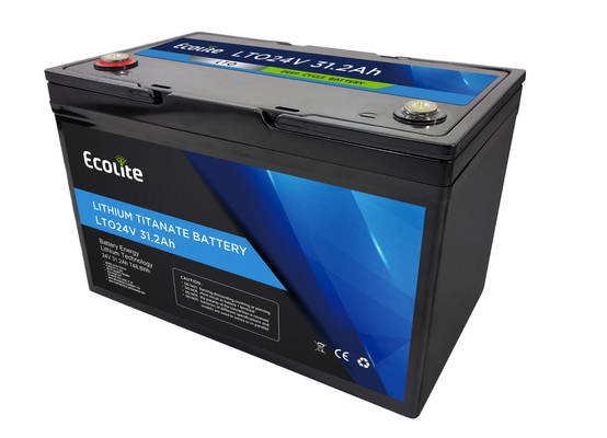 Durée de vie du cycle long LTO24-30 24V 31,2Ah batterie au lithium titanate 748.8Wh
