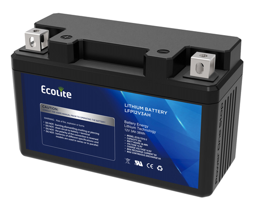 Fer au lithium légère 12,8V Batterie de démarrage de moto intégrée BMS