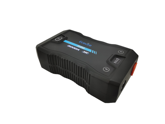 Banque d'alimentation à batterie portable JS100 équipée d'une pompe à air et d'un éclairage