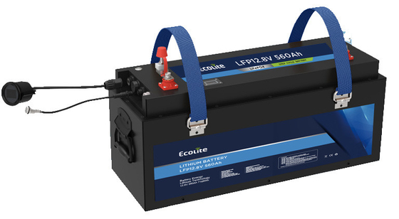 Excellente performance de cycle 12V560Ah Lifepo4 Batterie de stockage d'énergie Batterie pour bateau de marine