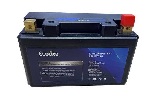 12.8V 3Ah 4Ah 5Ah 7Ah Longue durée de vie Motocycle à haute décharge Démarrage Piles au lithium pour motocross Vélo électrique