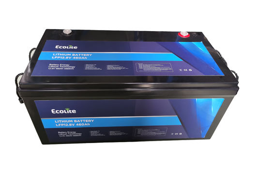 Batterie lithium LiFePO4 pour camping-car 12,8 V 460 Ah légère et personnalisée avec BMS intégré