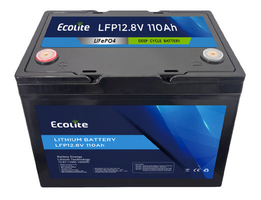 Batterie lithium LiFePO4 12,8 V 110 Ah avec garantie de cinq ans et BMS intégré